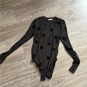 Charlotte Russe Black Star Bodysuit